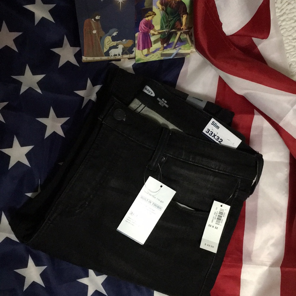 Men’s Black slim fit Jeans 33X32 NWT